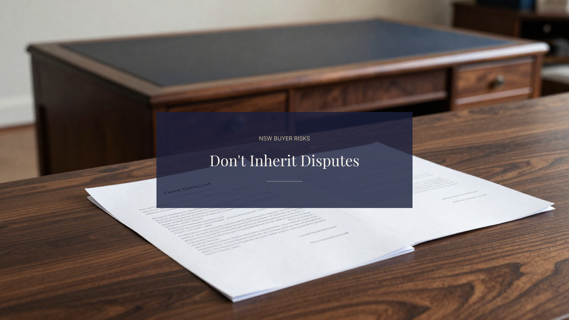 NSW Buyers and Caveats — When Another Person’s Dispute Becomes Your Settlement Problem