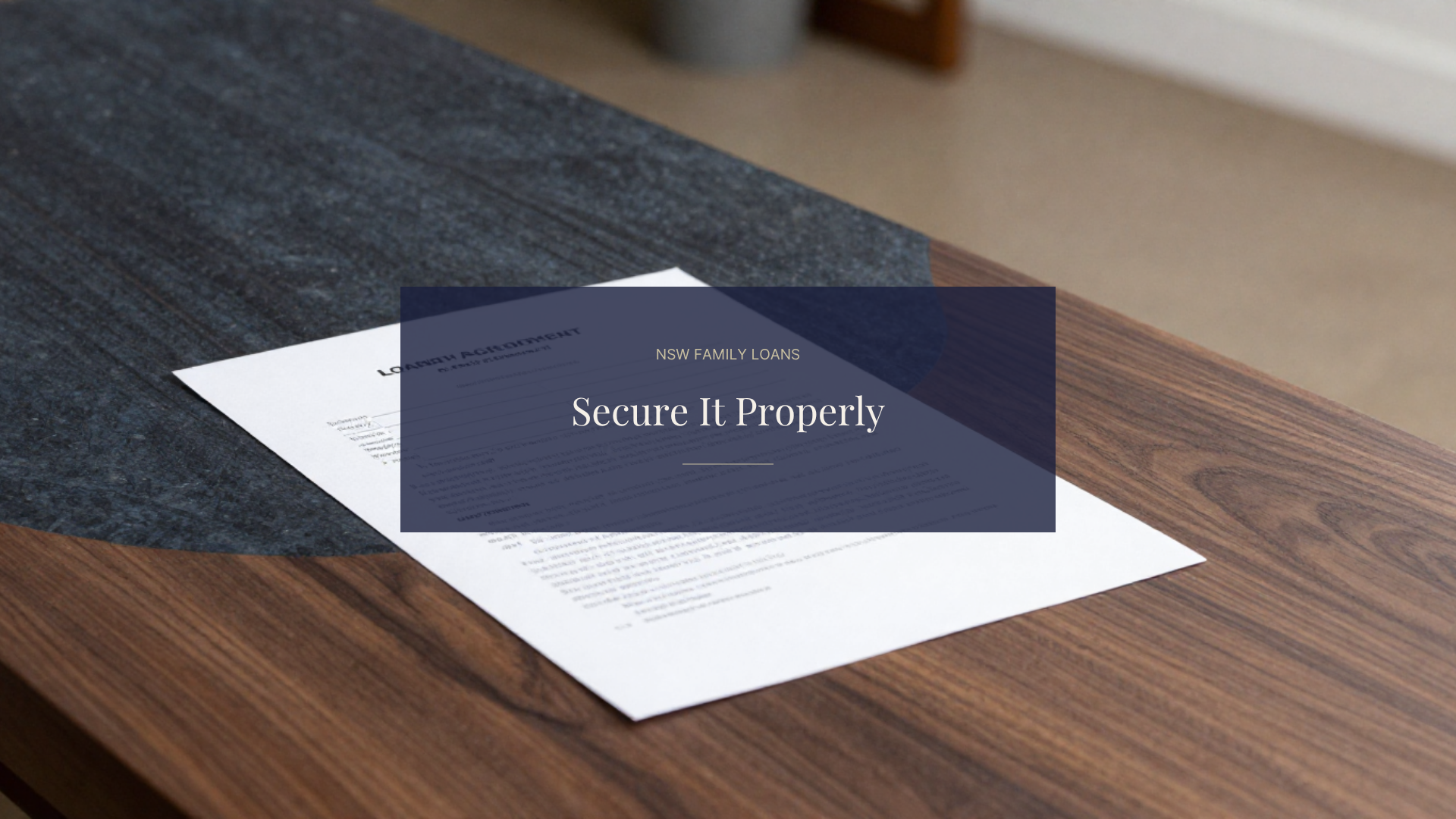 Informal Family Loans for Property — When a Caveat May Help and When It Creates More Risk