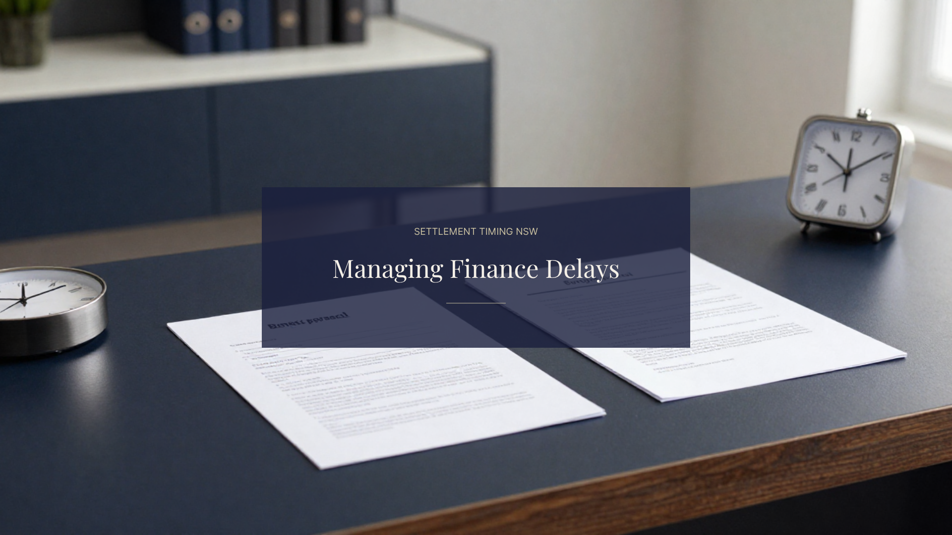 Finance Delays and Crunched Timelines — How We Rescue Settlements That Are “About to Fall Over”  