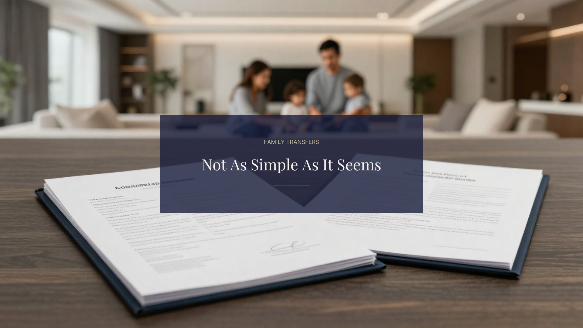Don’t Call It a “Simple” Transfer Just Because It’s Family