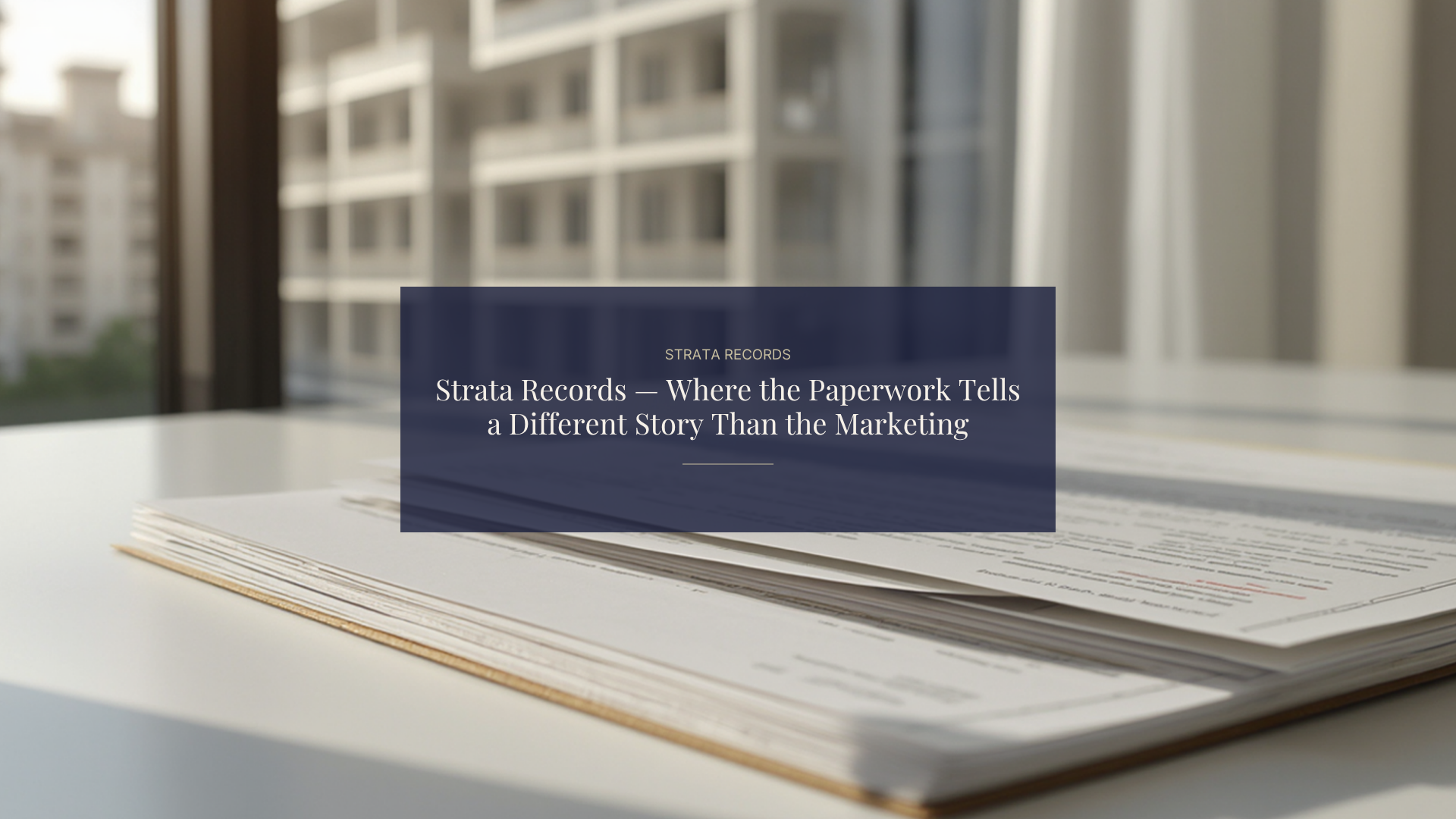 Strata Records — Where the Paperwork Tells a Different Story Than the Marketing