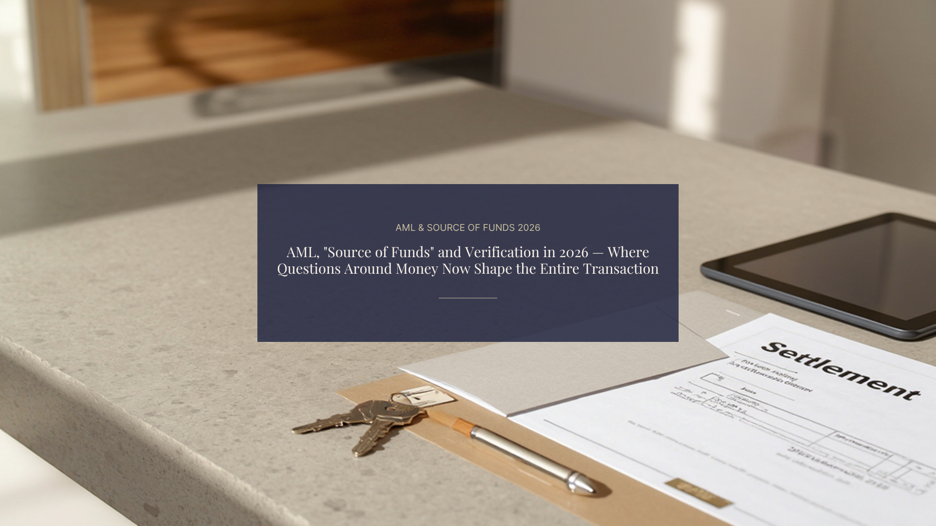 AML, “Source of Funds” and Verification in 2026 — Where Questions Around Money Now Shape the Entire Transaction