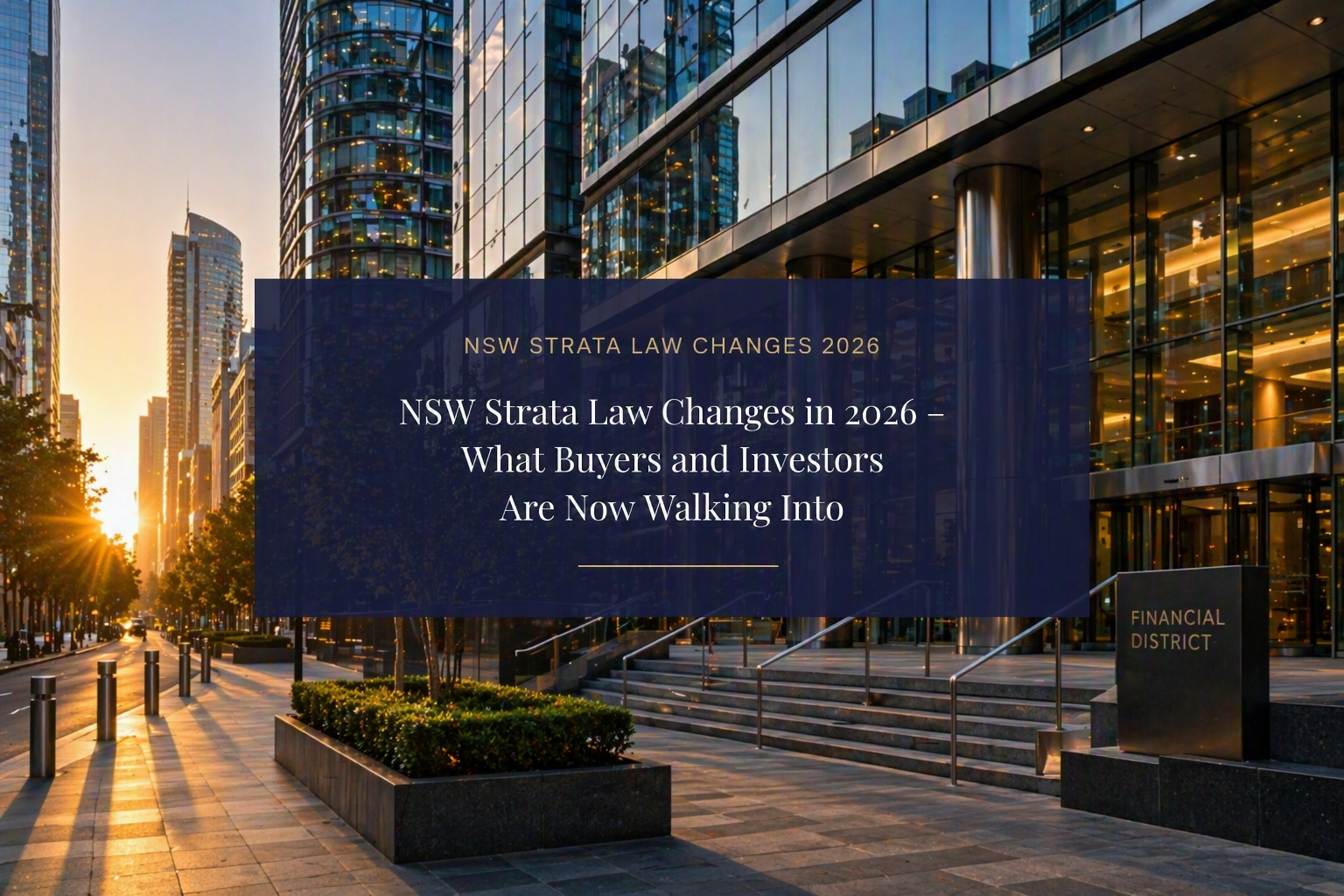تغییرات قانون NSW Strata در سال 2026 - خریداران و سرمایه‌گذاران اکنون در چه وضعیتی قرار دارند؟