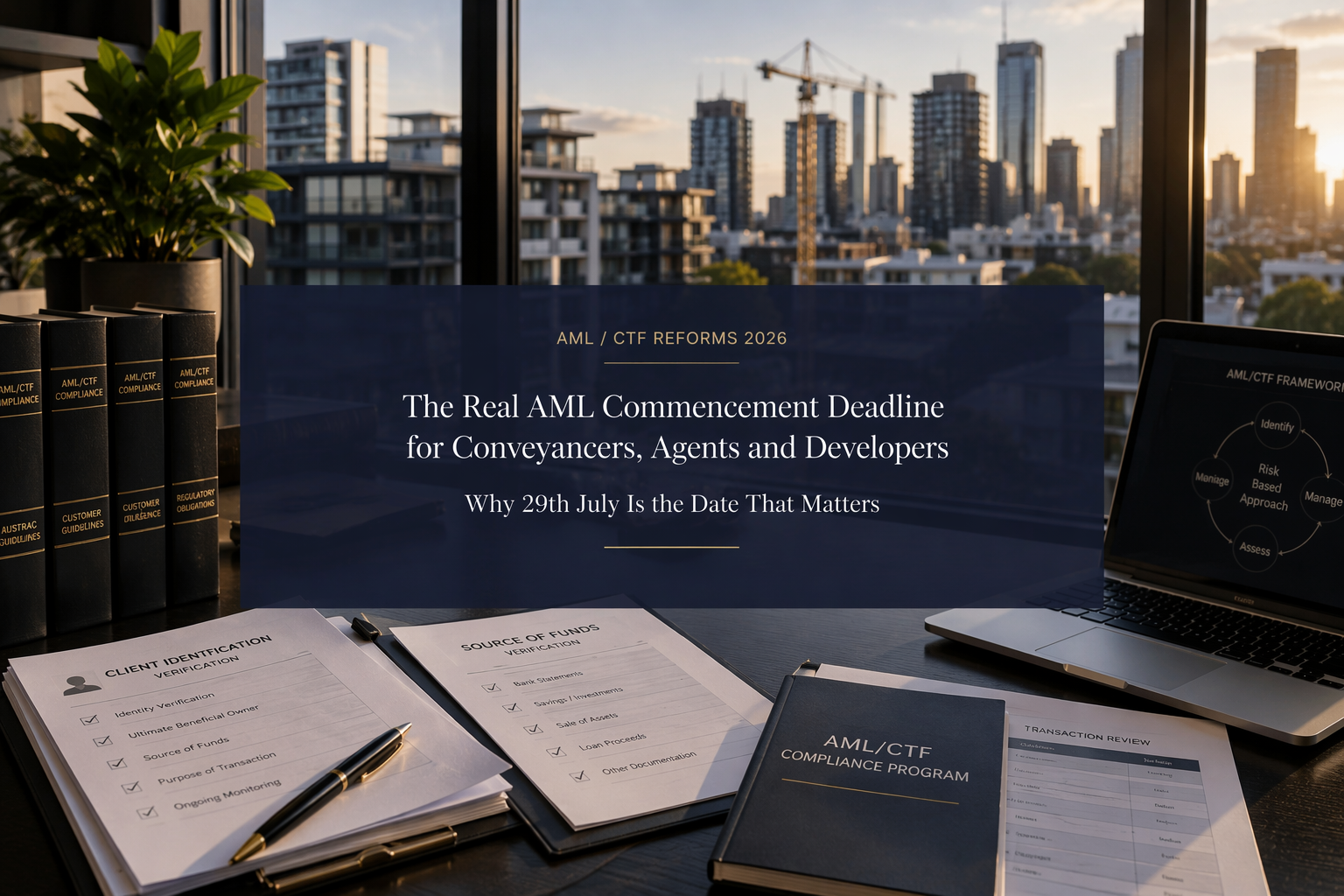 The Real AML Commencement Deadline for Conveyancers, Agents and Developers - Why 29th July Is the Date That Matters