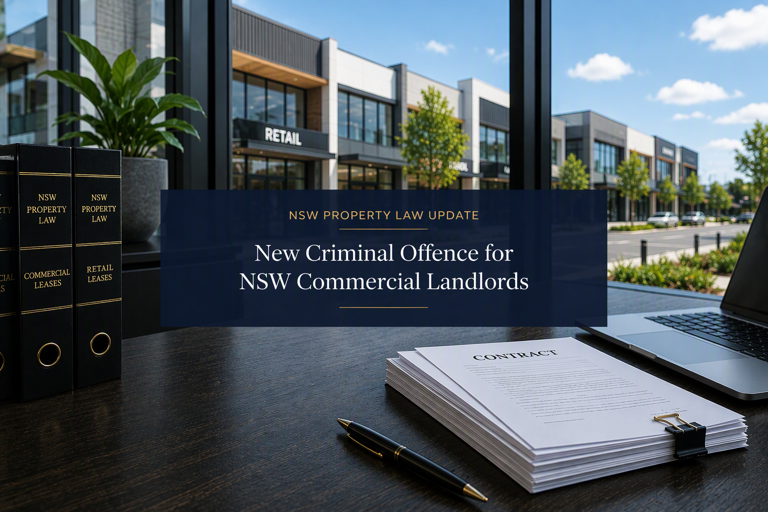 New Criminal Offence for NSW Commercial Landlords — What It Means If You’re Buying, Selling, or Leasing Retail Premises
