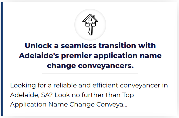 Seamless transition with Adelaide's top application for name changes, ensuring a smooth process for users.