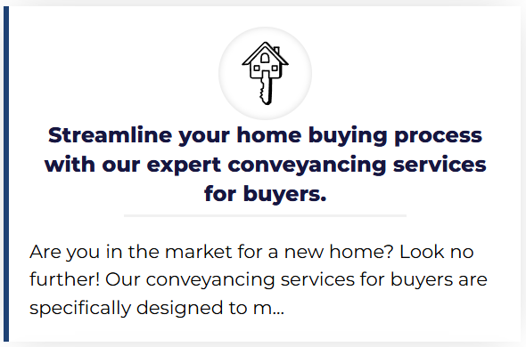 Expert conveying services to streamline your home buying process for a smoother experience.