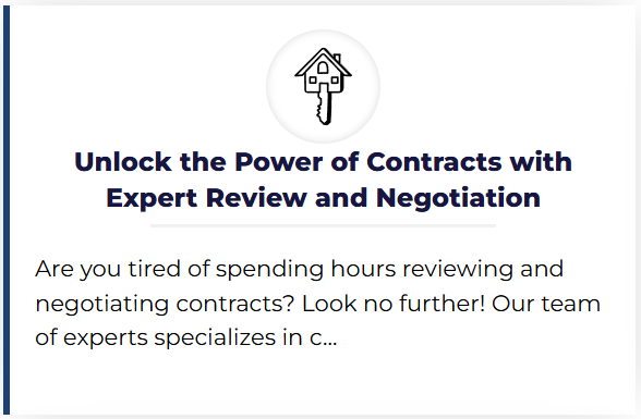 Expert review and negotiation of contracts to maximize their potential and ensure favorable terms for all parties involved