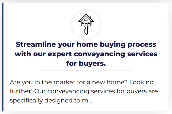 Expert conveying services to streamline your home buying process for a smoother experience.