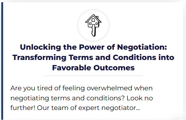 Image depicting negotiation strategies that transform terms into favorable outcomes for all parties involved