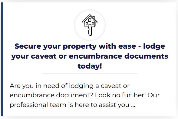Secure your property easily by lodging or submitting documents today for enhanced protection