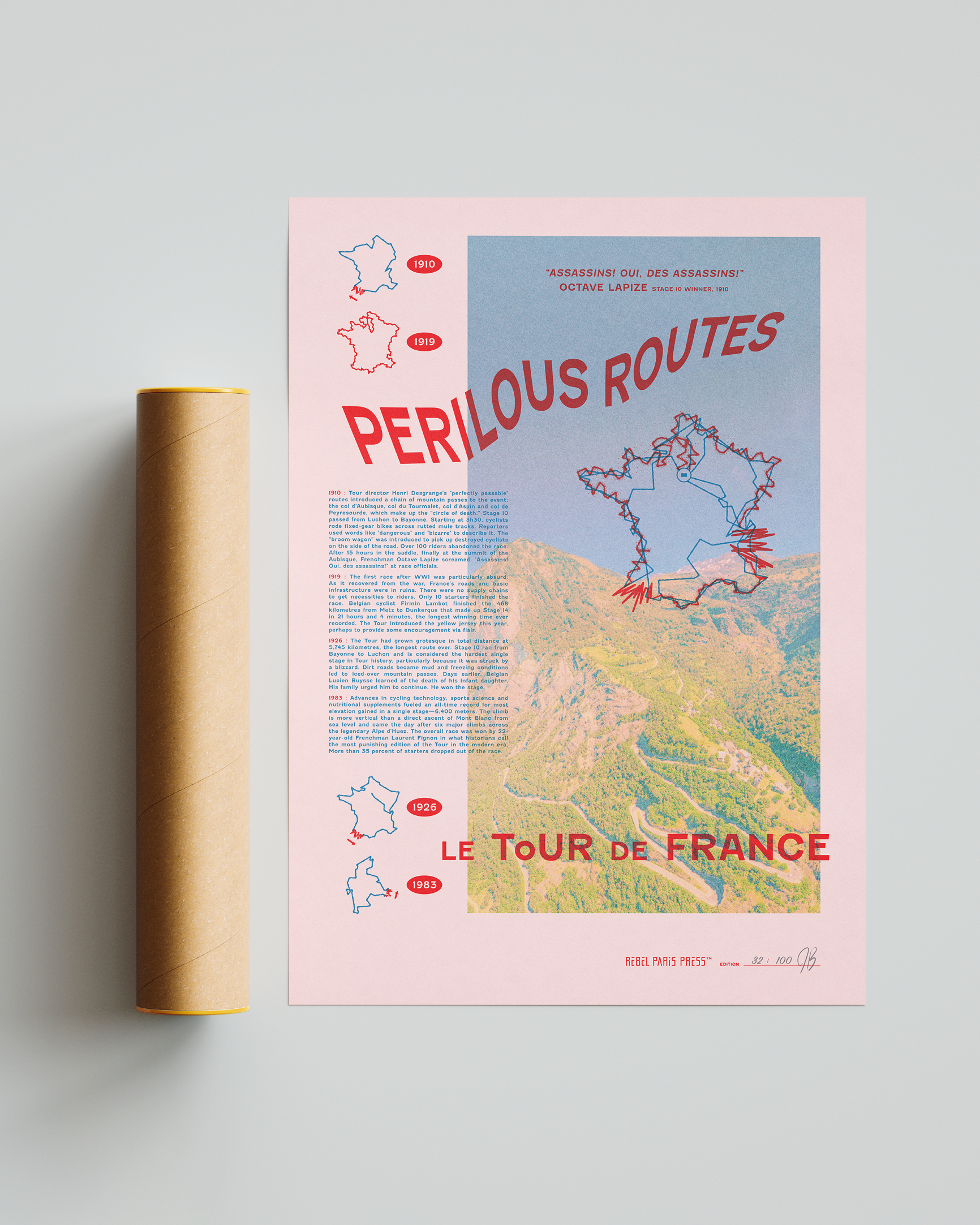 Perilous Routes of the Tour de France poster
