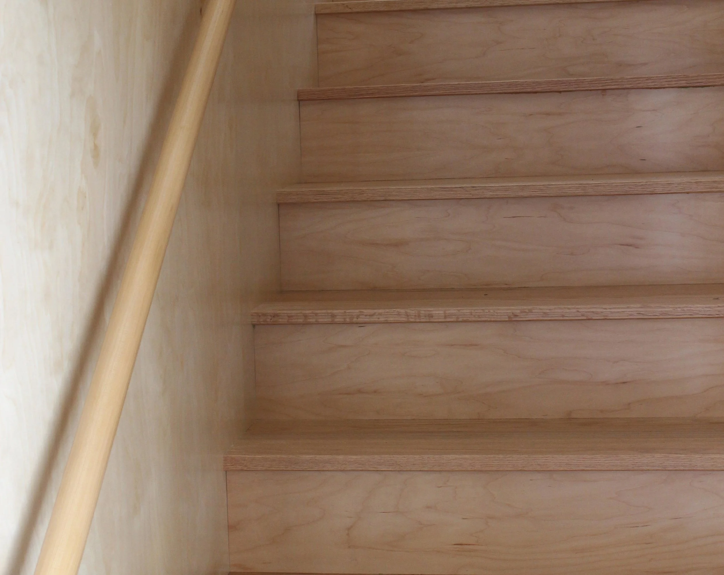 Interior Finish Plywood Stairs