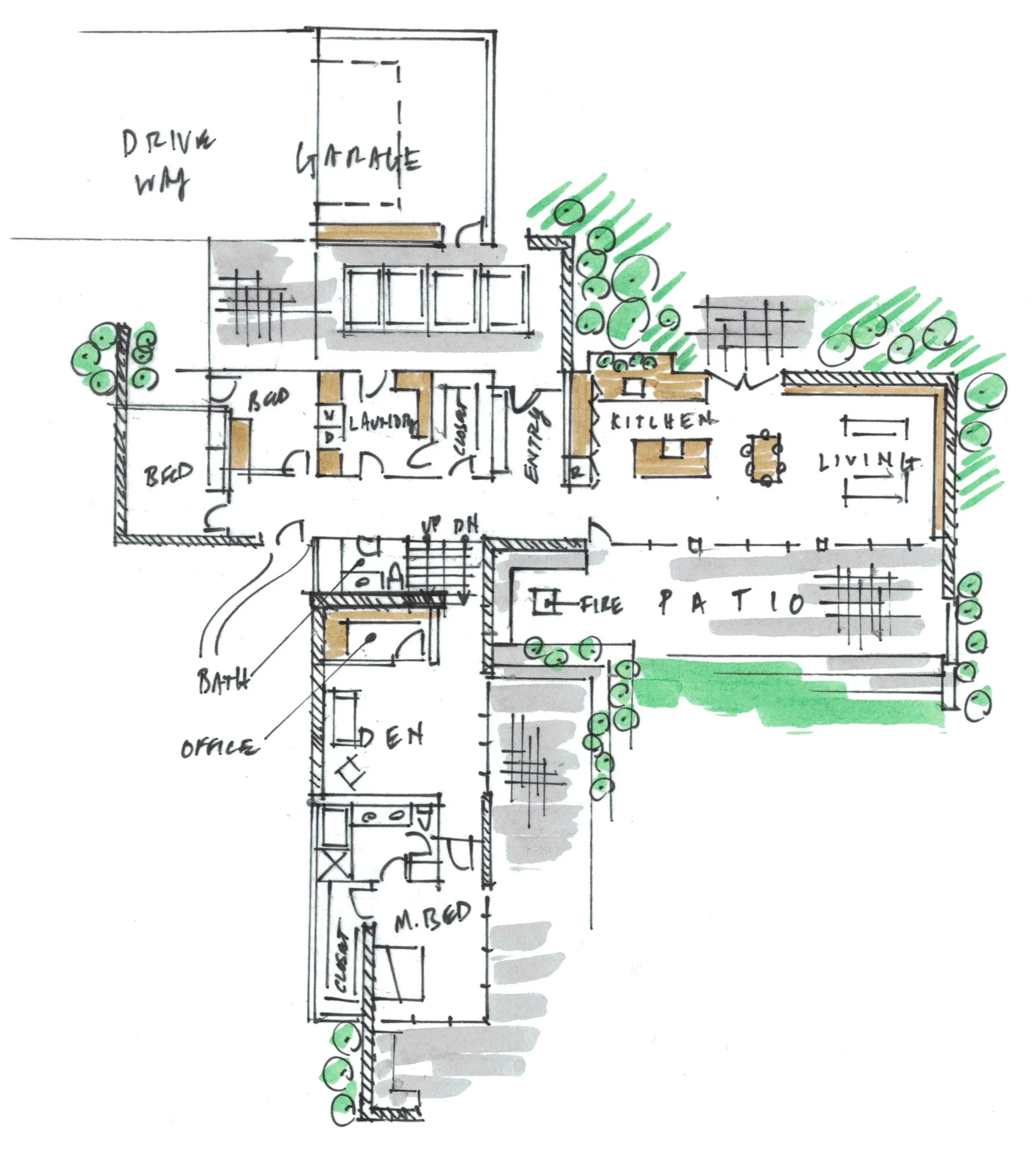 Plan Sketch Modern Farmhouse