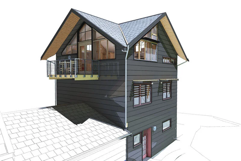 Addition with Attached ADU Over Garage