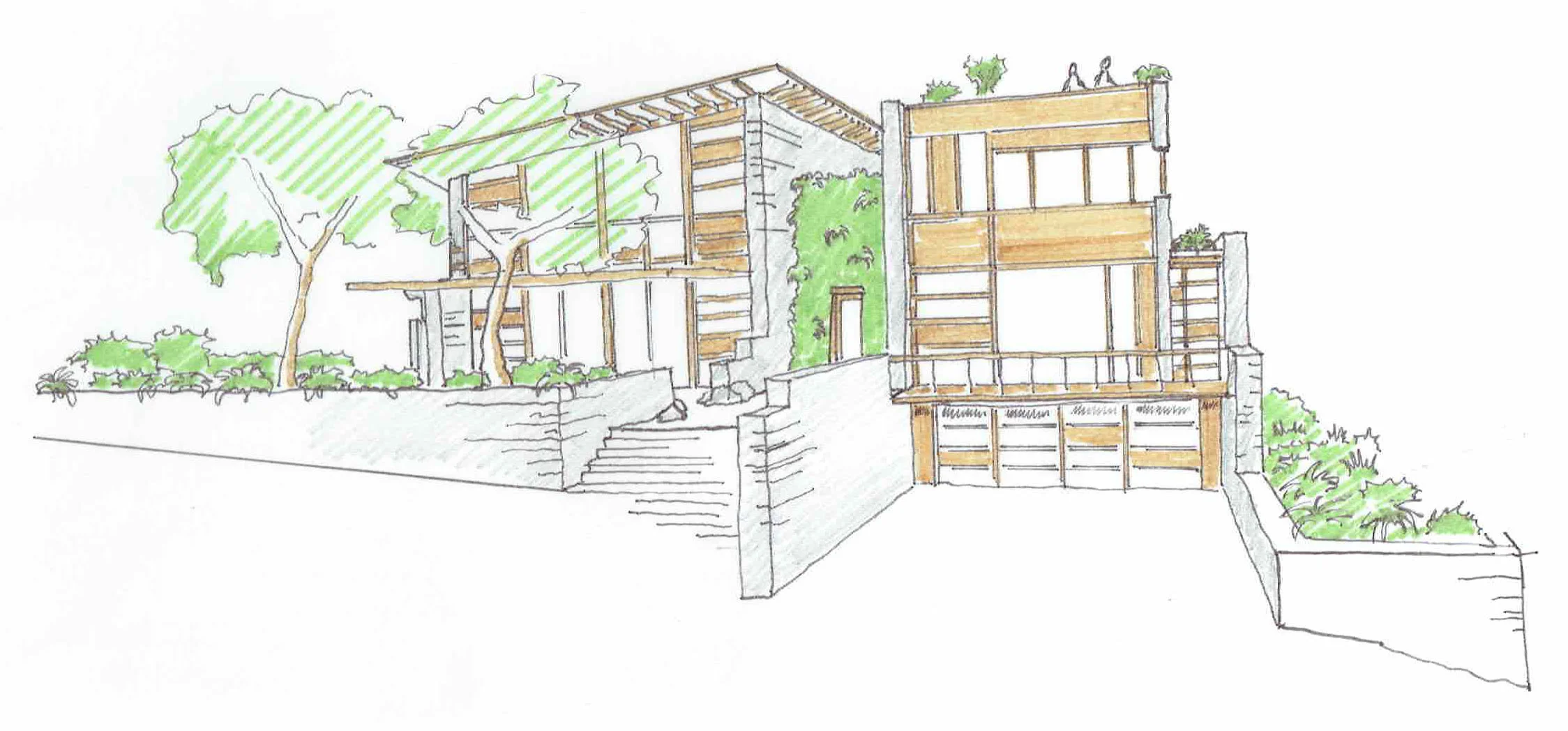 Green Building Clyde Hill Bellevue Northwest Modern Masonry House