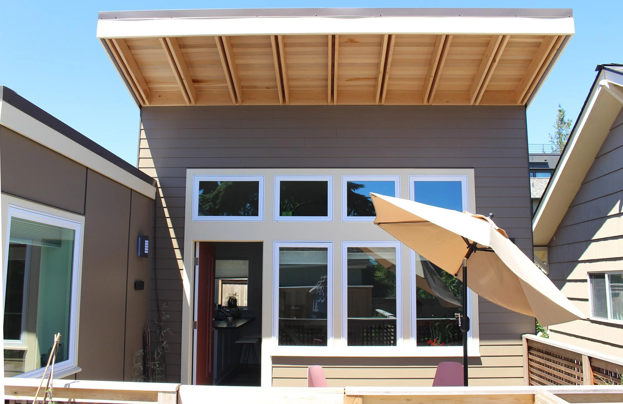 South Facing Wall Passive House Backyard Cottage