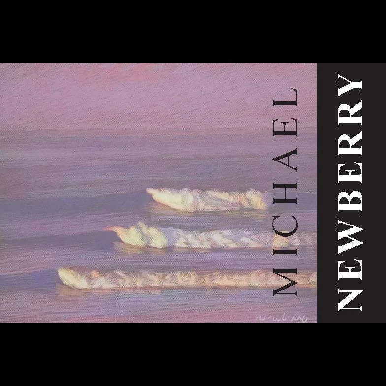 Cover art featuring a pastel-colored painting of a calm ocean with three waves, overlaid with black and white text that reads 'Michael' and 'Newberry'.