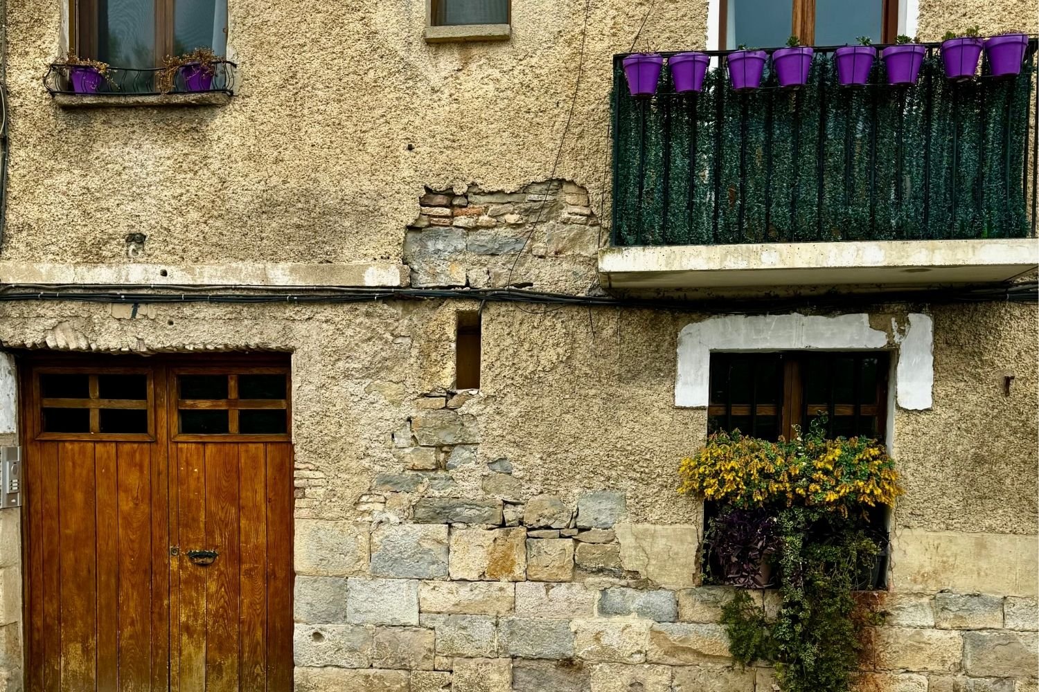 Camino Francés Pamplona building detail