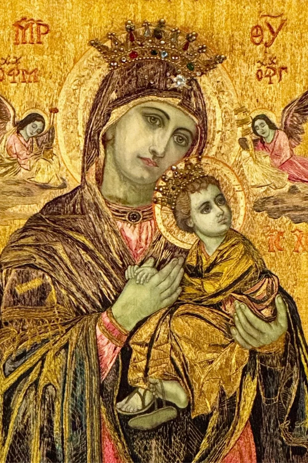 Madonna Painting inside León Cathedral