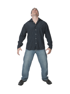 photo of man in exaggerated posture