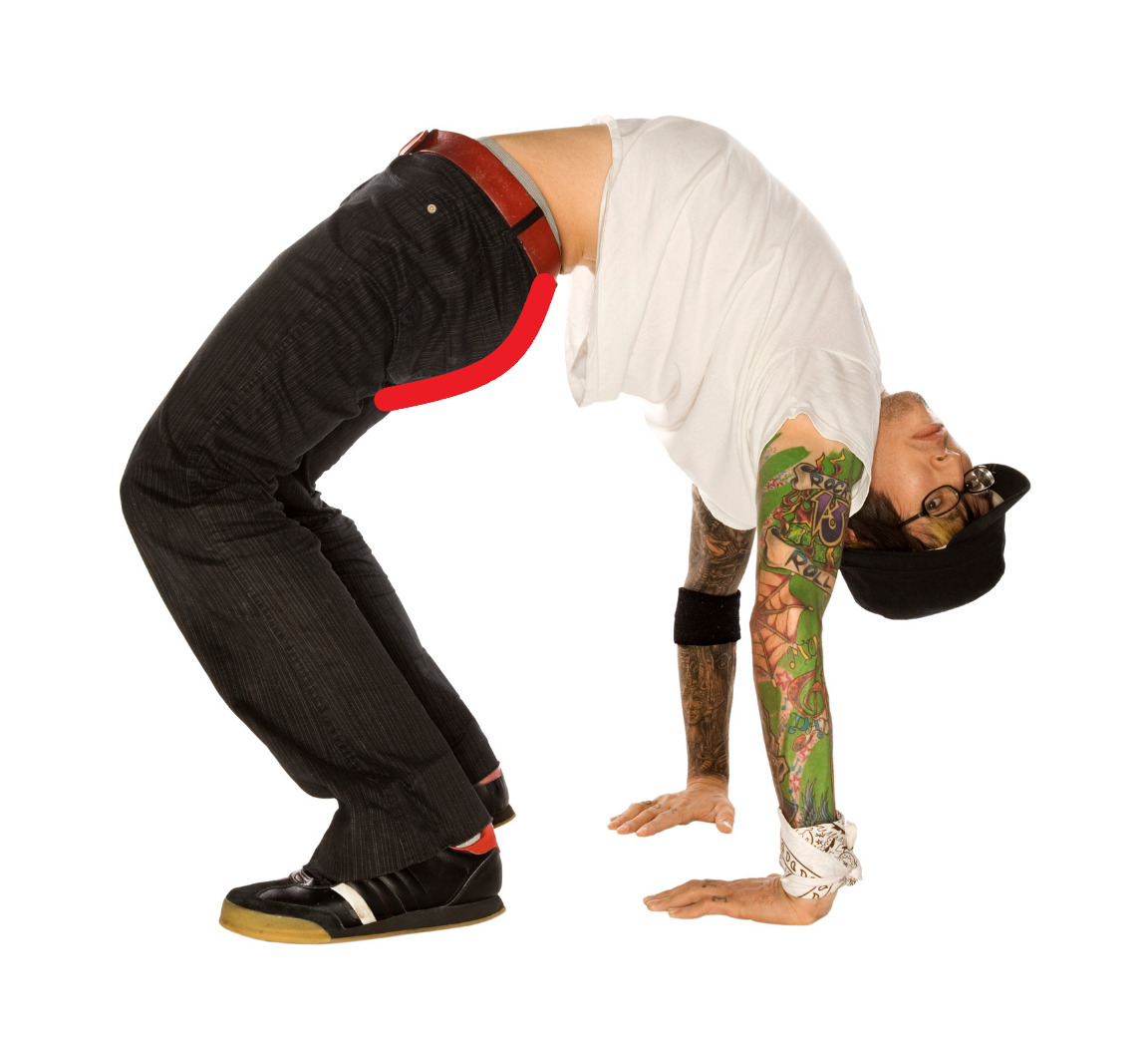 dancer in large back bend