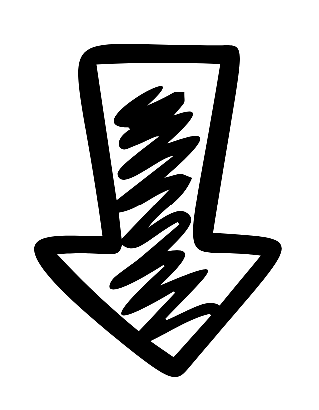 hand drawn arrow leading you to the next image