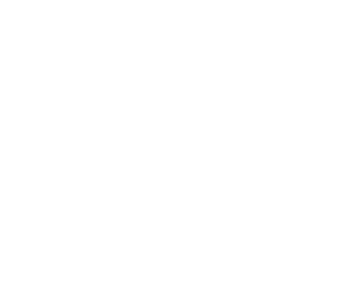 White geometric knot with a star on a black background.
