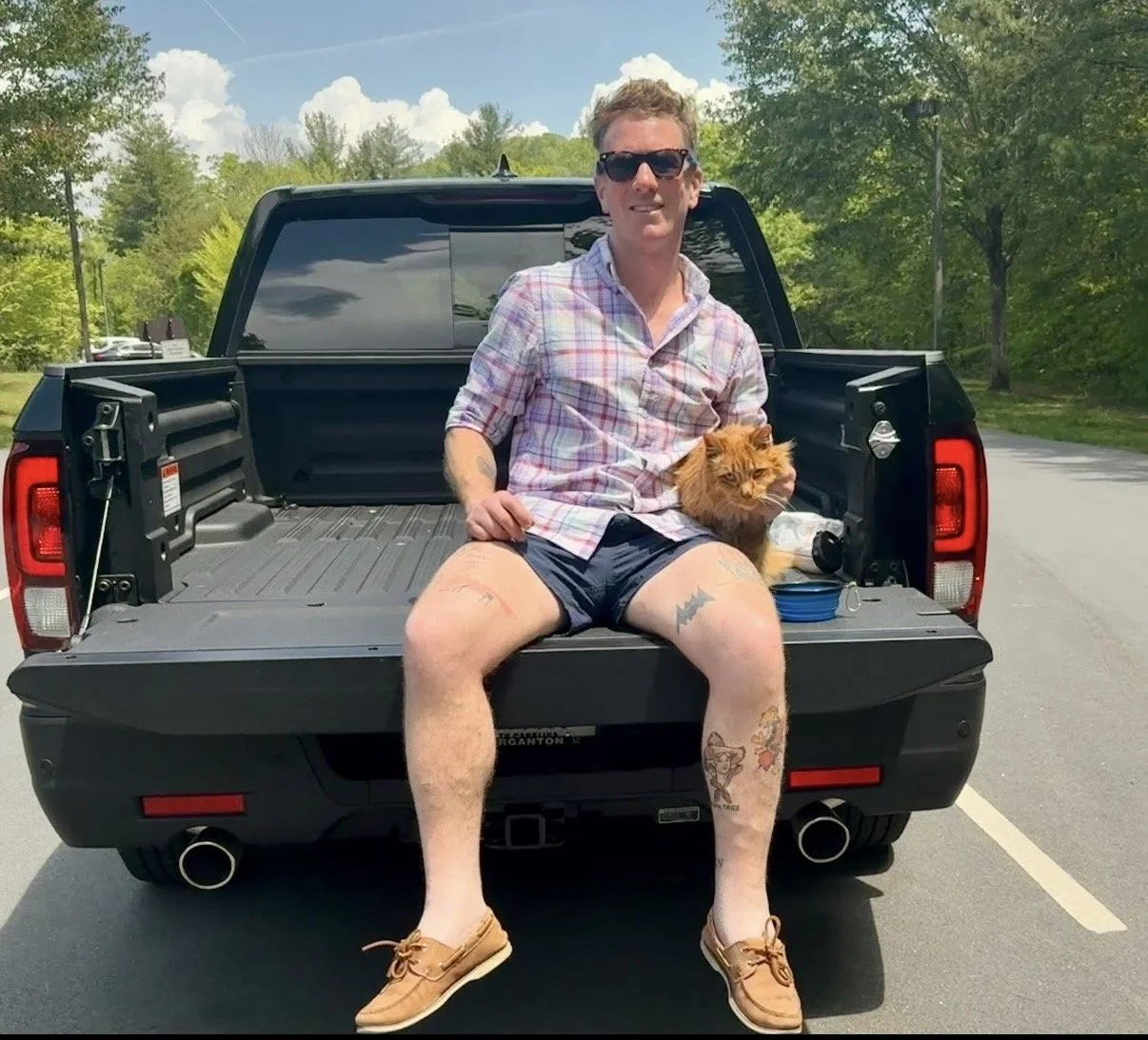 Dan Hesse and Dewley Walker Hesse on the Blue Ridge Parkway