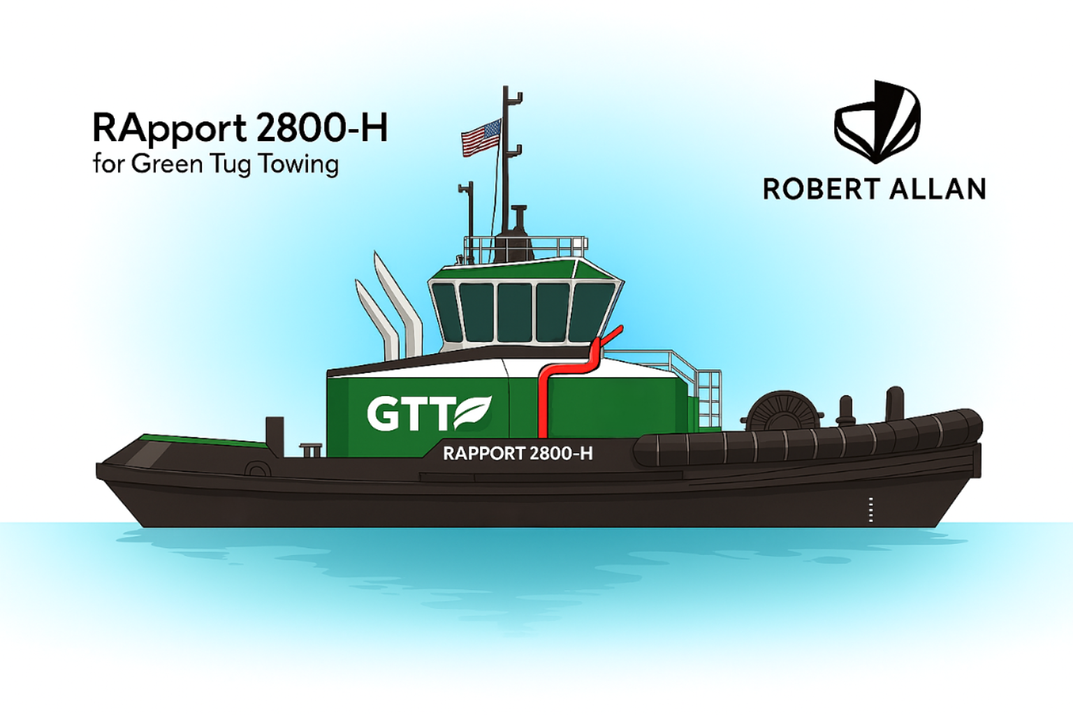 RApport 2800-H tug rendering