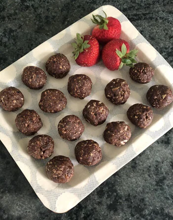 German Chocolate Cake Energy Balls