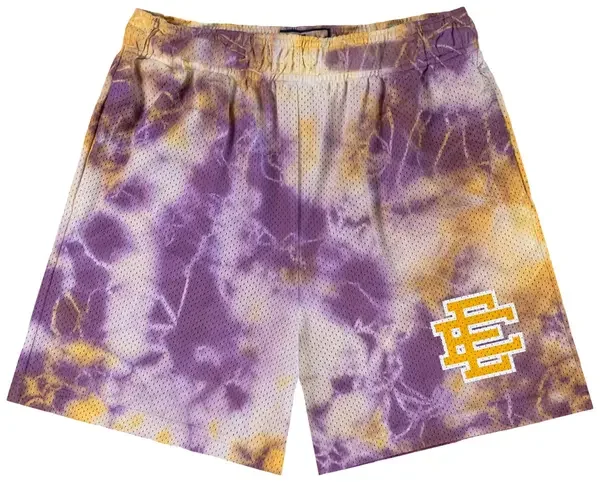 Classic EE Mesh Shorts – Tie Dye Royal Purple/Yellow