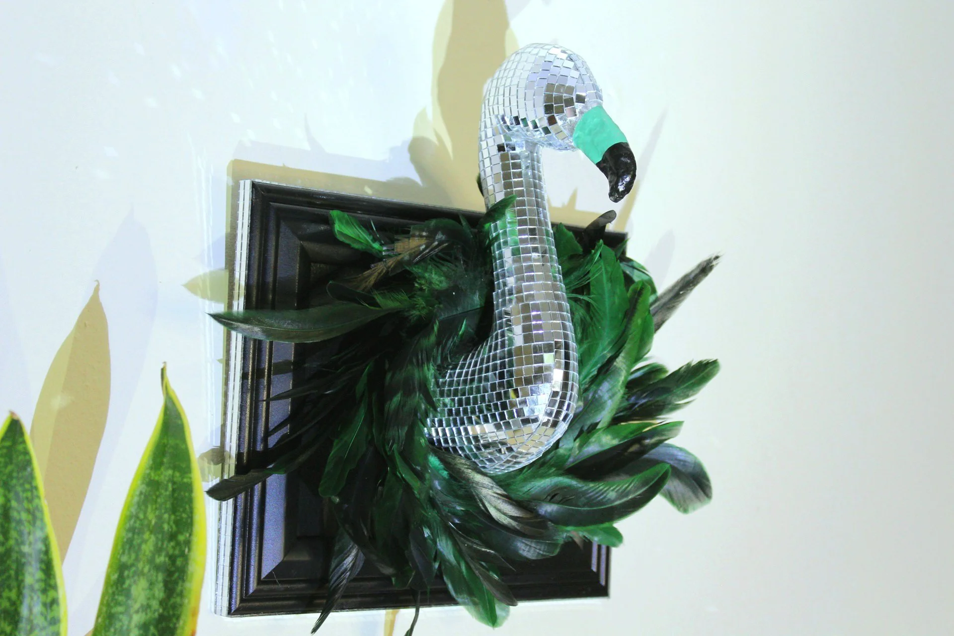 Disco Flamingo Green Goddess