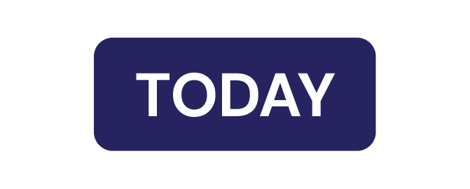 A dark purple rectangular button with the word 'TODAY' written in bold white letters.