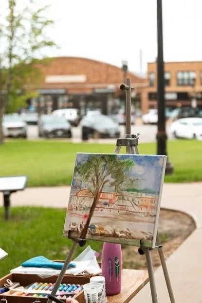 Painting of Grand Rapids Streetscape