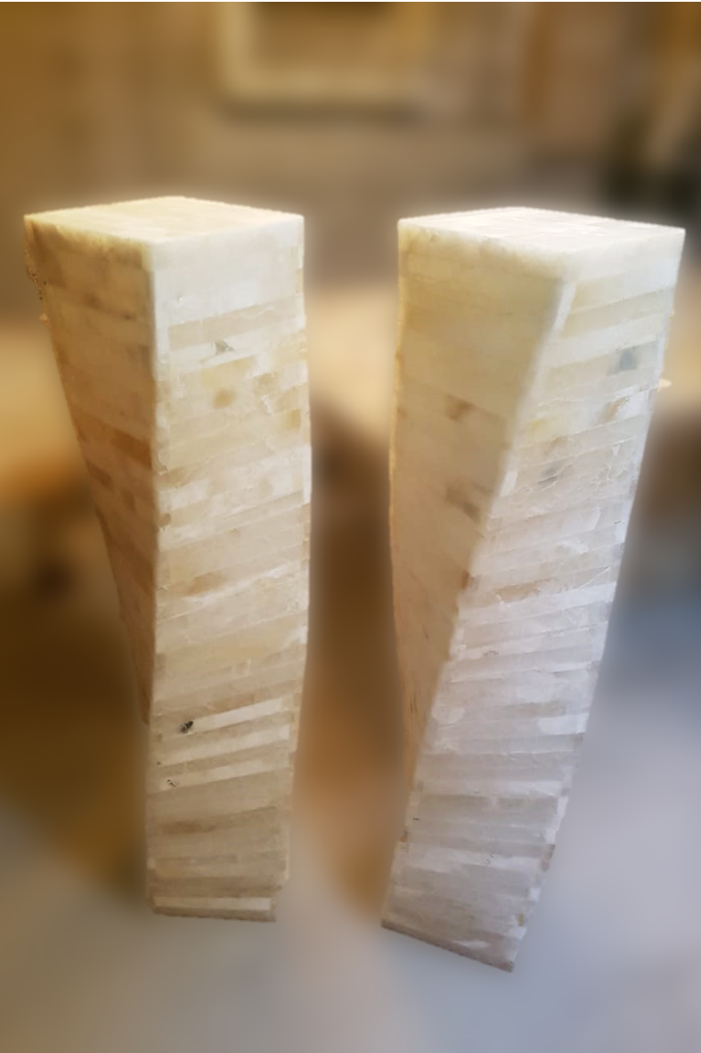 Par de Pedestales Parquet