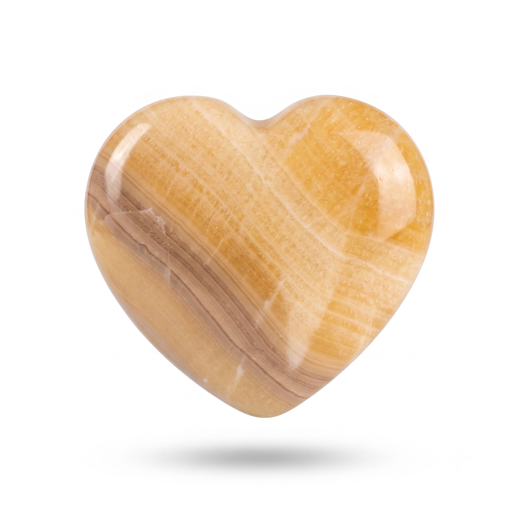 CORAZÓN ÓNIX NARANJA