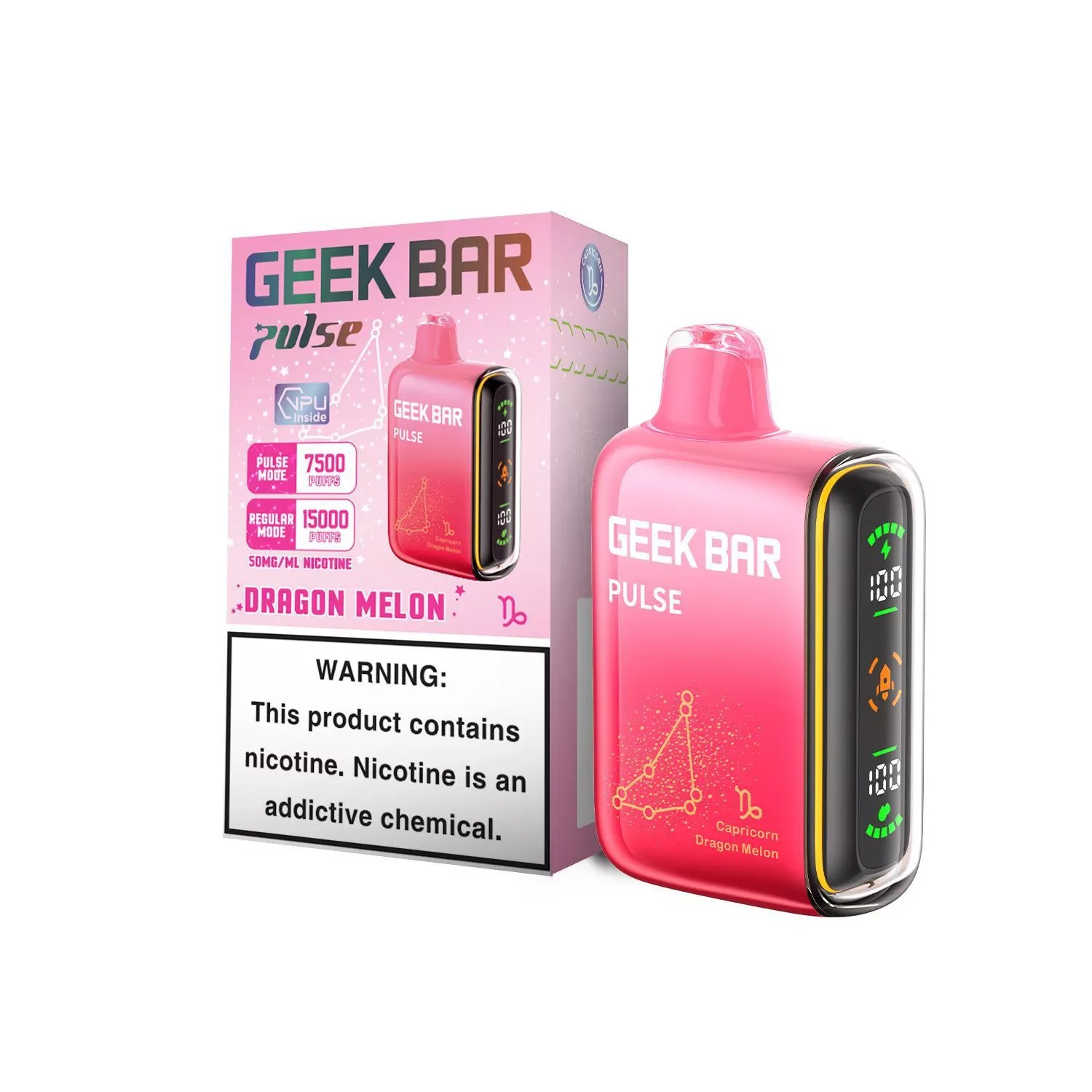 Geek Bar Pulse 5% Disposable – Dragon Melon [TX Compliant Version]