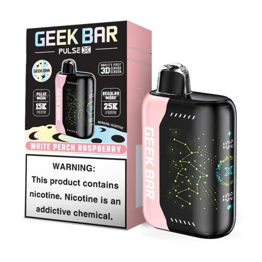 Geek Bar Pulse X 5% Disposable – White Peach Raspberry [TX Compliant Version]