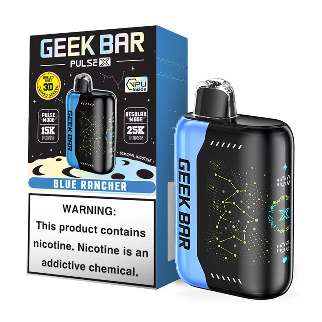 Geek Bar Pulse X 5% Disposable – Blue Rancher [TX Compliant Version]