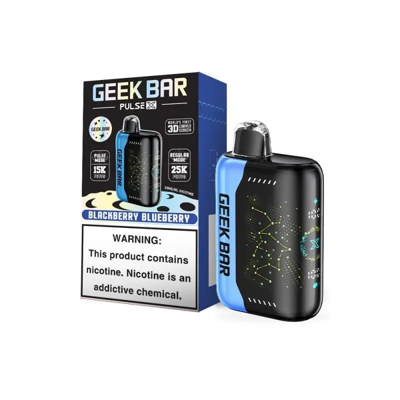 Geek Bar Pulse X 5% Disposable – Blackberry Blueberry [TX Compliant Version]