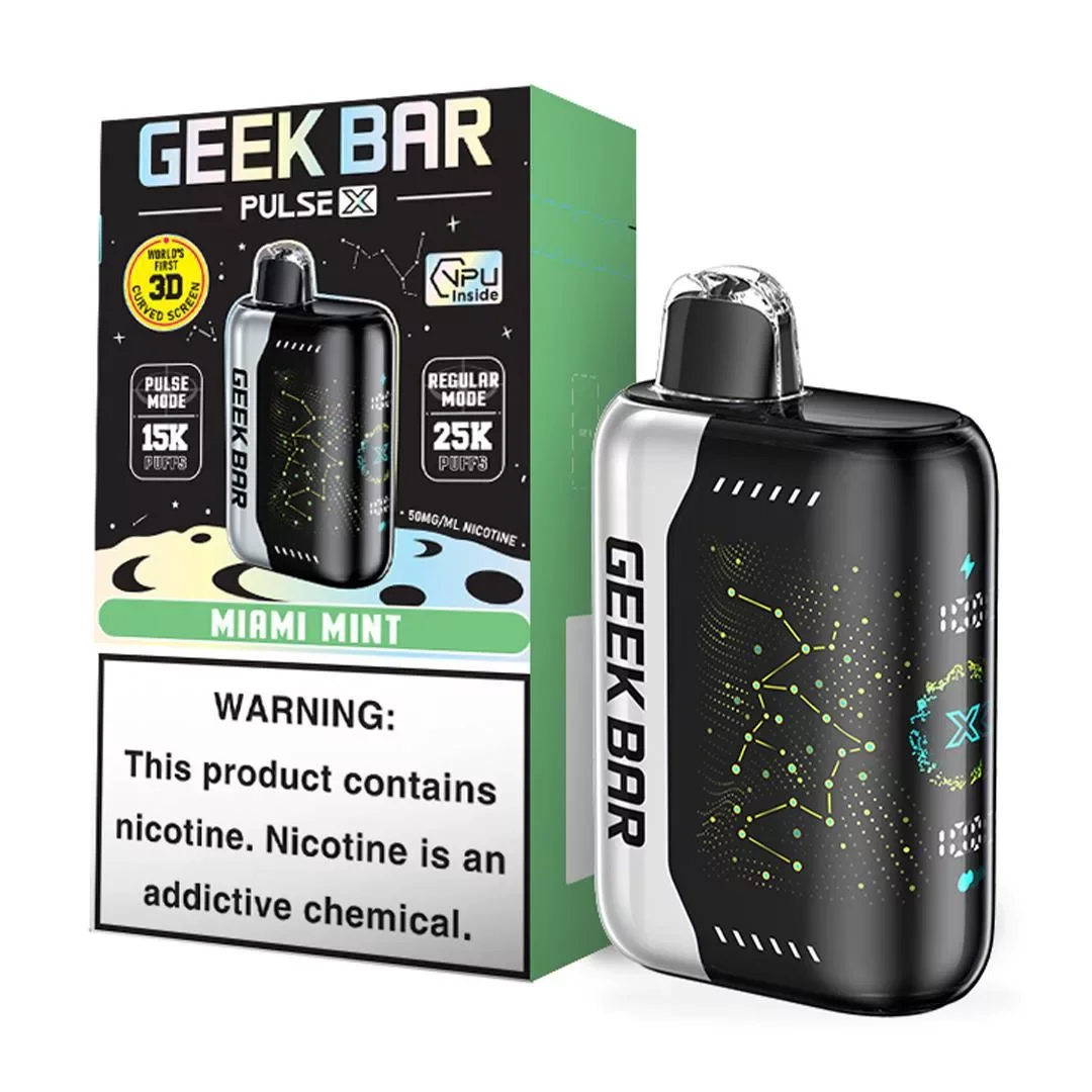 Geek Bar Pulse X 5% Disposable – Miami Mint [TX Compliant Version]
