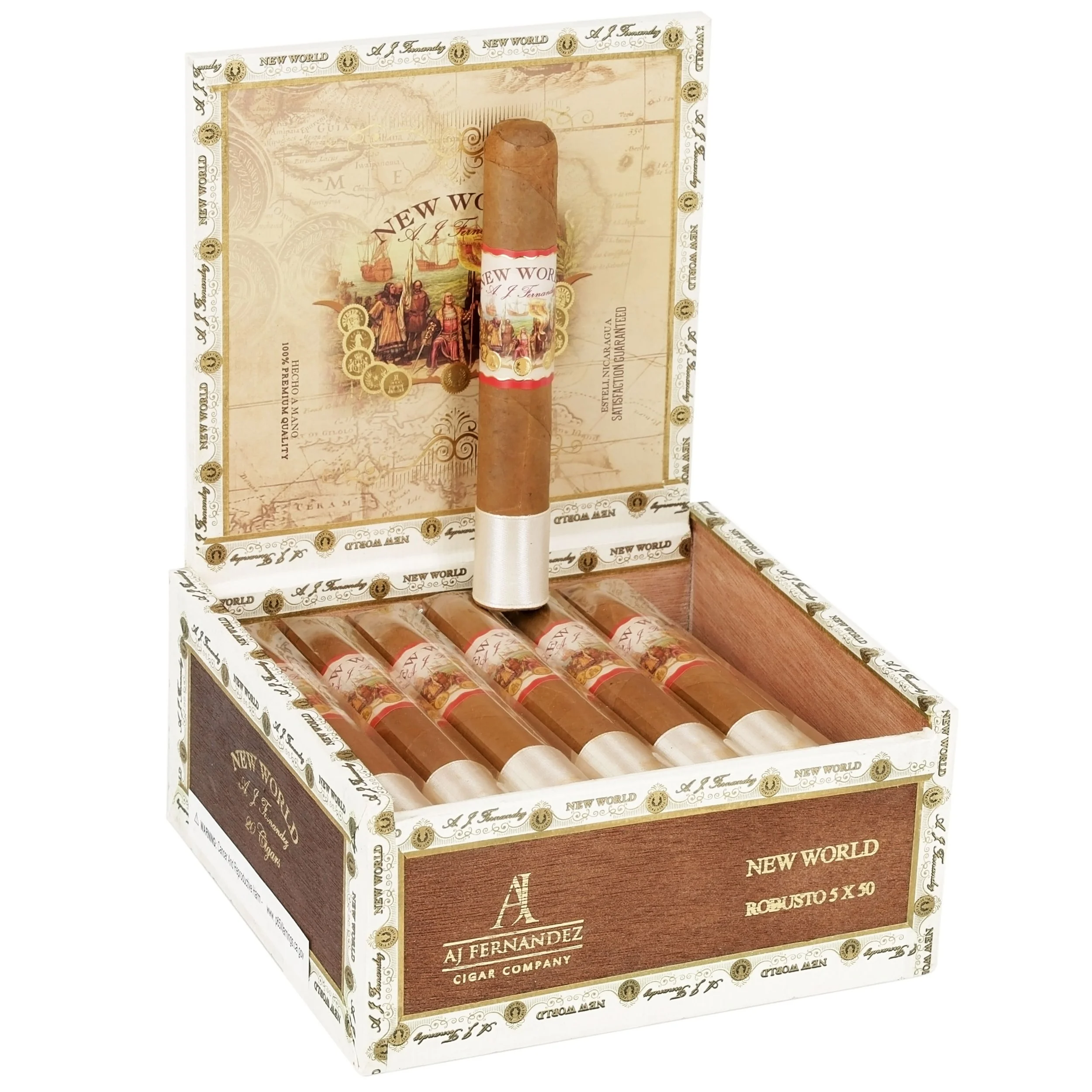 AJF NEW WORLD CONNECTICUT ROBUSTO CIGAR