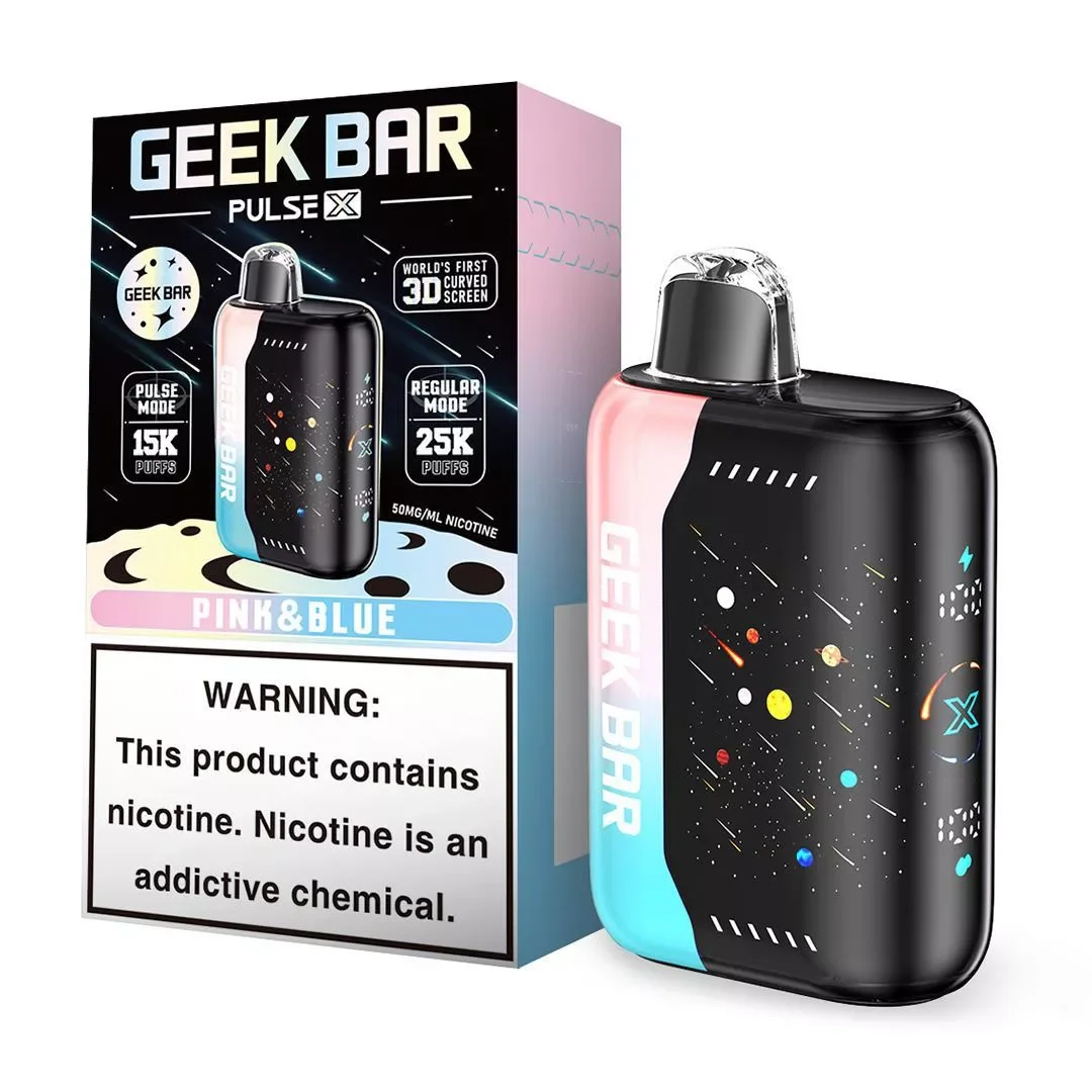 Geek Bar Pulse X 5% Disposable – Pink & Blue [TX Compliant Version]