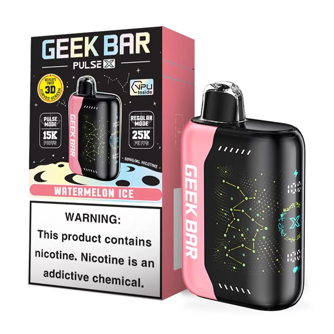 Geek Bar Pulse X 5% Disposable – Watermelon Ice [TX Compliant Version]