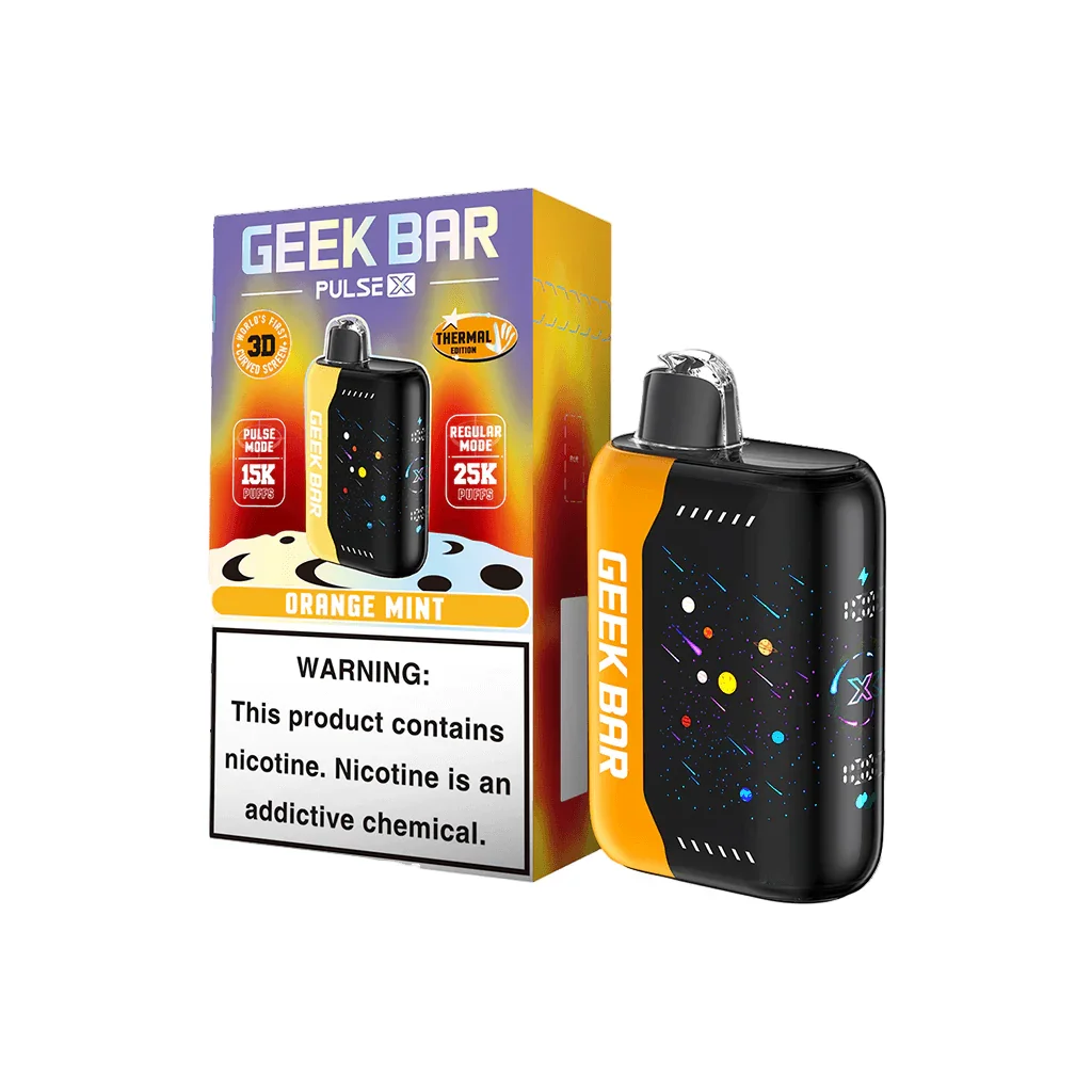 Geek Bar Pulse X 5% Disposable – Orange Mint [TX Compliant Version]