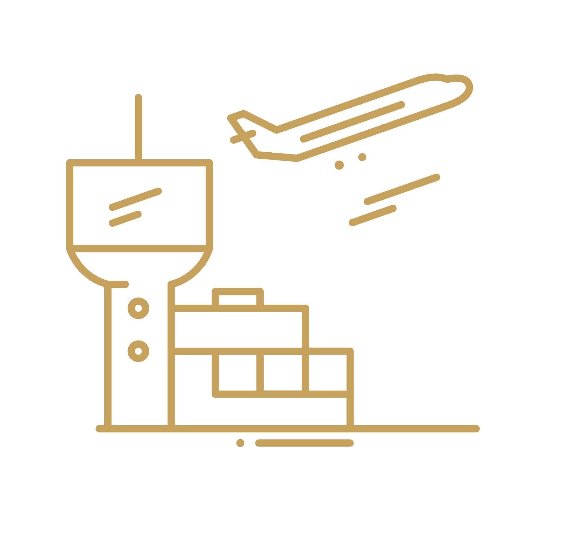 Outline of a hand holding a tray with boxes, next to a glass of wine and a block of cheese, on a table.