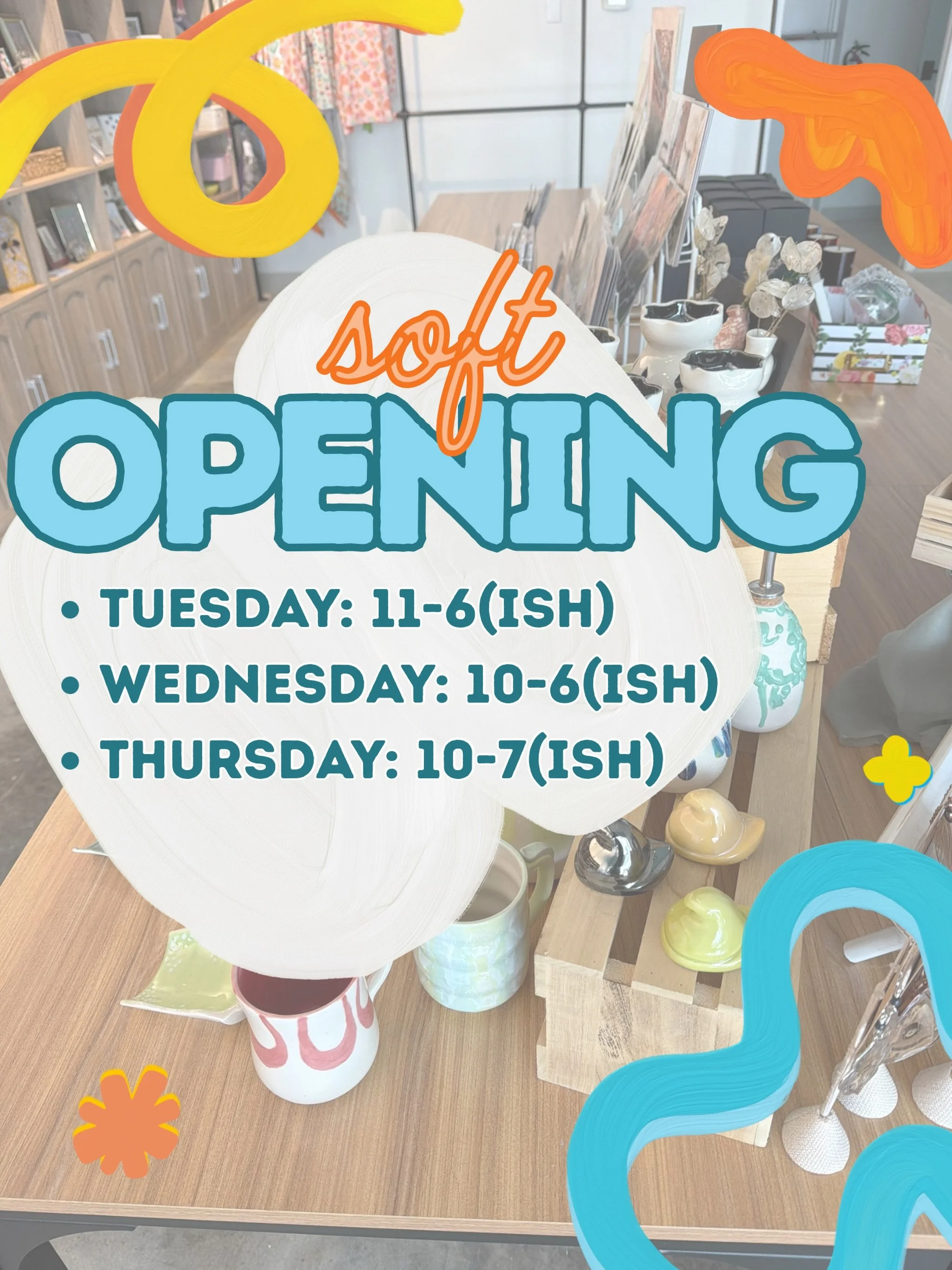 Okay y&rsquo;all, we&rsquo;re going to rip the bandaid off 🙌🏼 Join us tomorrow, Wednesday, and Thursday for some very soft openings! 

We may not have the facade painted and we still need door signage and honestly we aren&rsquo;t 100% certain how t