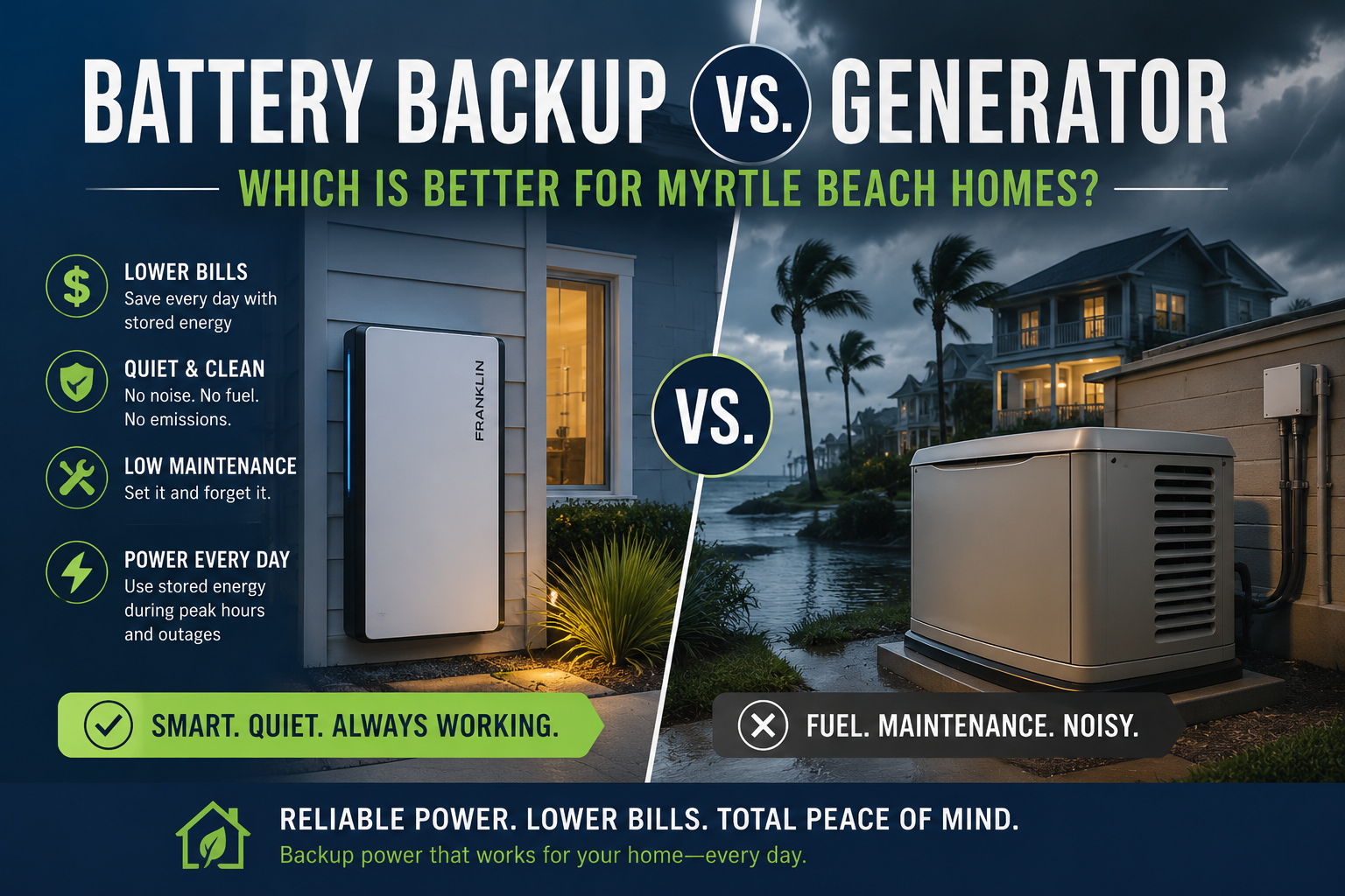 Battery Backup vs. Generator 