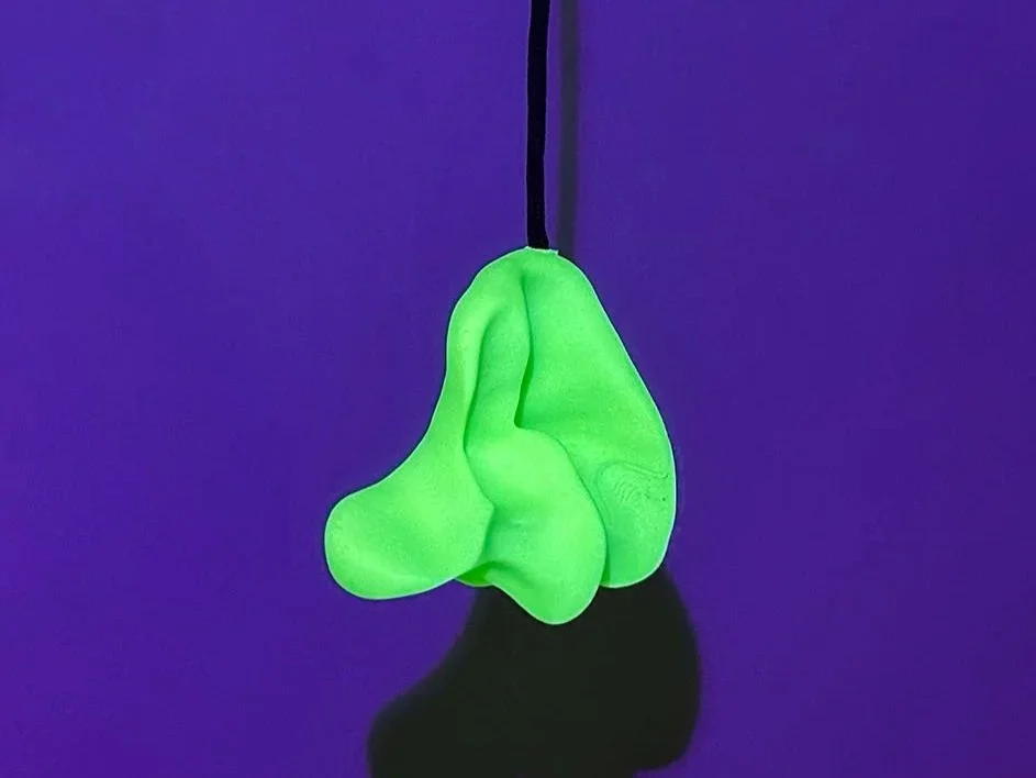 Transcend Into The Void (2026)
Ciara L Campbell
3D-printed PLA, UV lighting
Variety of size